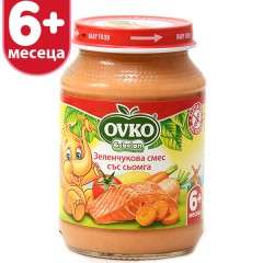 Зеленчуково пюре със Сьомга, Бебелан