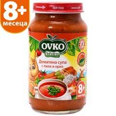 Ястие - Доматена супа с пиле и ориз, Бебелан