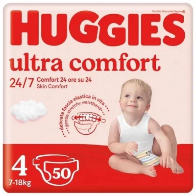 Пелени HUGGIES ultra comfort 4ka 50бр 7-18кг