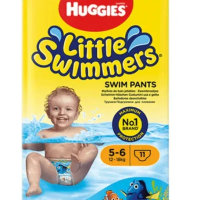 Бански пелени Huggies Little Swimmers 5-6, 12-18 кг, 11 броя